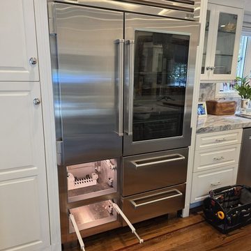 Sub-Zero built-in with drawer modules open during service